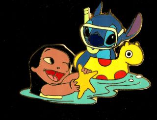 Disney Pin 30851 Disney - Lilo & Stitch With Starfish