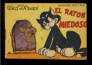 Walt Disney Miniature Series Comic 65 Rare Golden Age Mexico 1944 Fn -