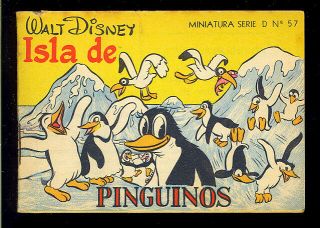 Walt Disney Miniature Series Comic 57 Rare Golden Age Mexico 1944 Fn - Vf