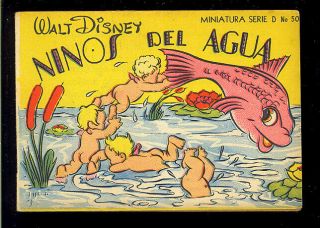 Walt Disney Miniature Series Comic 50 Rare Golden Age Mexico 1944 Vf -