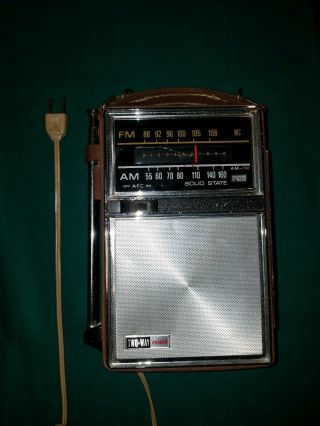 Ge Transistor Radio Hong Kong P977b Am Fm Solid State