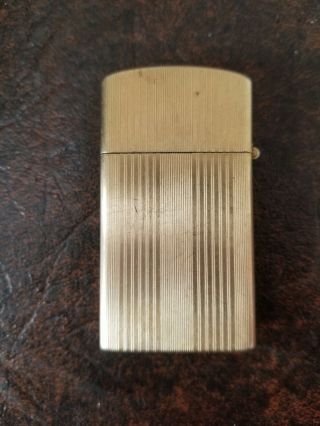 1960s Vintage 10k Gold Filled Zippo Slim Lighter 3