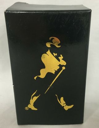 Vtg Johnnie Walker Advertising Whiskey Bottle Cork Stopper To Good Fortune Nib