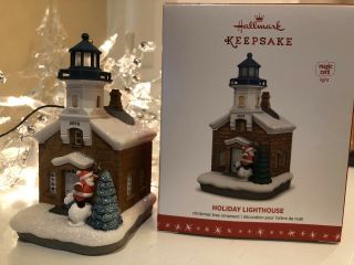2016 Holiday Lighthouse 5th In Series Hallmark Keepsake Christmas Ornament Magic
