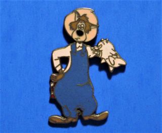Billy Boy Cartoon - Goat & Wolf Farmer - Tex Avery - Rare Vintage 1988 Mgm Pin