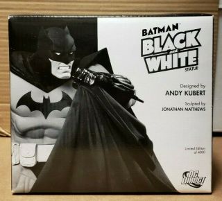 Dc Comics Black & White Batman Statue 3142 Andy Kubert (factory) Cs159