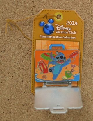 Pin 101505 Disney Vacation Club 2014 Stitch Suitcase