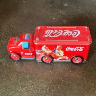 Coca Cola Vintage Tin Container/box Truck By Coke