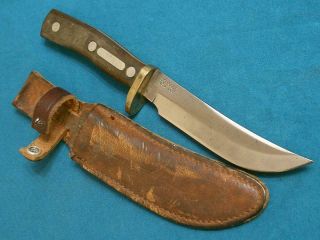 Vintage Schrade Usa 165 Old Timer Woodsman Hunting Skinning Bowie Knife Knives