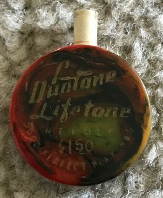 Vintage Duotone Lifetone Bakelite Catalin Record Case No Needle