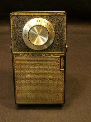 Vintage Rca Victor Usa Model 4 - Rg - 11 Superheterodyne Transistor Radio W Stand