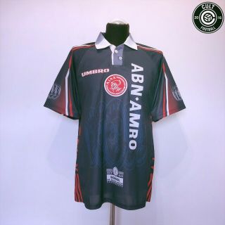 Ajax Amsterdam Vintage Umbro Football Shirt 1997/98 (l) Laudrup,  Litmanen Era