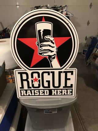 Rogue Brewing Brewery Tin Tacker Craft Beer Sign 17x24