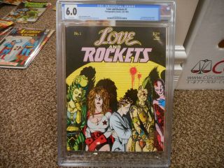 Love And Rockets 1 Cgc 6.  0 Fantagraphics Books Fall 1982 White Pgs Classic Cover
