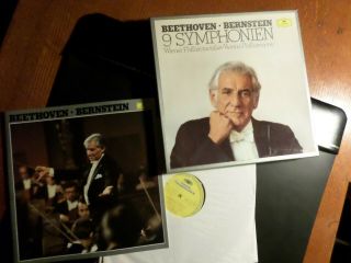 Beethoven Bernstein - 8xlp 1980 9 Symphonien Deutsche Grammophon Wiener
