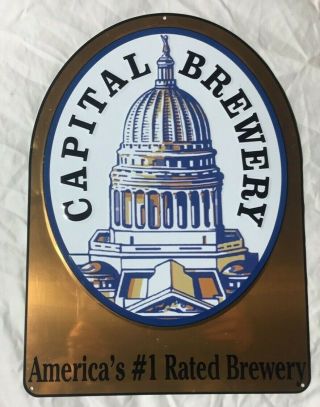 Capital Brewery Metal Beer Sign America 