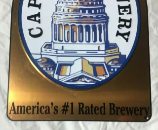 CAPITAL BREWERY Metal Beer Sign America ' s 1 Rated Brewery 3