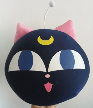 Anime Sailor Moon 20th Anniversary Luna Cat Stuffed Plush Doll Pillow With Tags