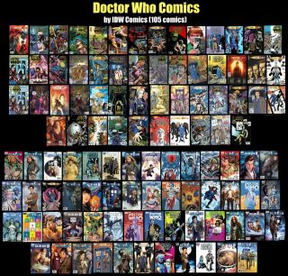 105 Doctor Who Comics By Idw Comics,  Tons Of Variant Covers And More Classics