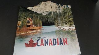 Molson Canadian Beer Metal Tin Sign 19 - 1/2 " X 18 " Dated 2011