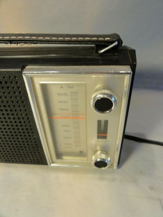 Vintage Panasonic Portable Radio Model R - 1599 w/ Earphone 2