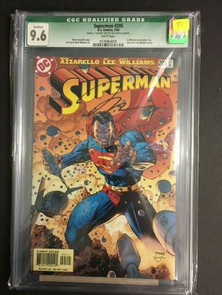 Superman 205 Cgc 9.  6 Signed By Jim Lee Dc Comics Cbcs