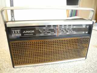 Transistor Radio Vintage Itt Schaub - Lorenz Junior Automatic