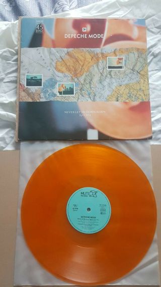 Depeche Mode Never Let Me Down Again Orange Vinyl 12 Inch