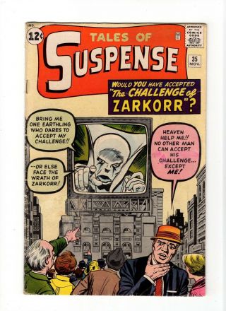 Tales Of Suspense 35 Vintage Marvel Comic Pre - Hero Horror Scifi Silver Age 12c