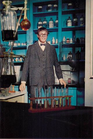 Jerry Lewis The Nutty Professor 4x6 " Postcard Movieland Wax Museum