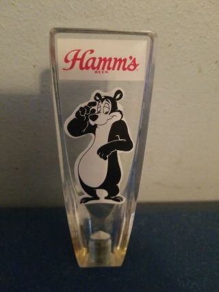 (VTG) hamms beer bear lucite tap handle bar game room man cave mn 2