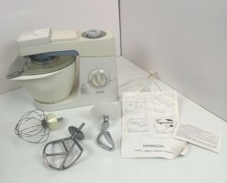 Vintage Kenwood Electronic Chef Excel Kitchen Mixer W/bowl & Attachments Km210
