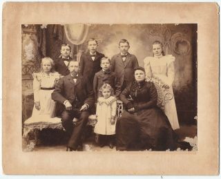Vintage B&w 6x8 Photo Family From Hallettsville Or Cuero Texas Early 1900s