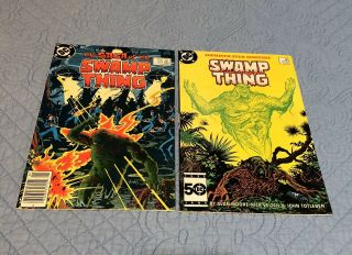 The Saga Of Swamp Thing 20,  37 (vf Jun.  84/jul.  85) Comic Book Key Issues X2