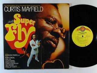 Curtis Mayfield Fly Lp On Curtom Vg,