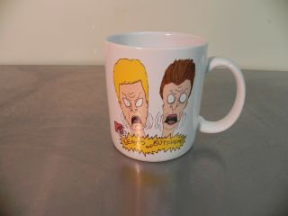 Vintage Mtv 1993 Beavis And Butthead 12 Oz.  Coffee Mug Out Of Character