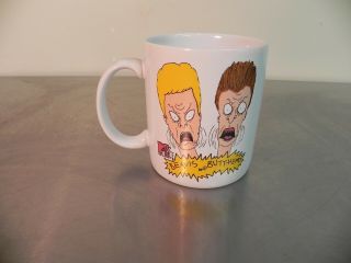 Vintage MTV 1993 BEAVIS AND BUTTHEAD 12 oz.  Coffee Mug Out of Character 2