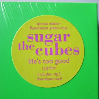 SUGARCUBES ' Life ' s Too Good ' Ltd.  Edition GREEN Vinyl LP (Bjork) NEW/SEALED 2