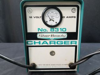 VINTAGE SILVER BEAUTY 12 VOLT BATTERY CHARGER 8310 2