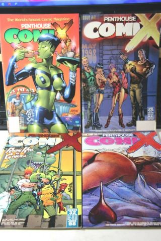 Penthouse Comix Vol.  2 27,  31,  32 & 33 - General Media Comm.  - Adults Only