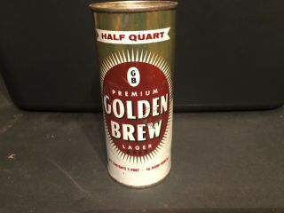 Golden Brew 16oz Flat Top Beer Can