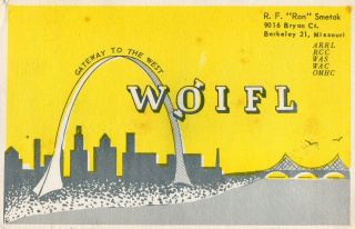 W0ifl Qsl Card - - Berkeley,  Missouri - - 1957