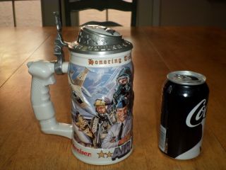 United States Air Force & Budweiser,  Hand Crafted,  Ceramic Beer Stein,  Vintage