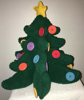 Hallmark Keepsake Kids My Very Own Christmas Tree Stuffed Felt With Buttons