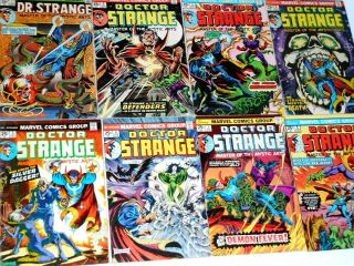 Doctor Strange 1 To 8 (marvel,  1974) Average Is Fine (6.  0).  1 Is Vg - (3.  5)