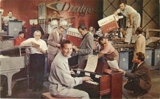 1956 Dodge Dealers Of America Lawrence Welk Show Postcard