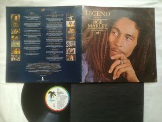 Bob Marley Legend Uk Island 1st Press A1u/b1u Lp Vinyl Gatefold,  Black Inner