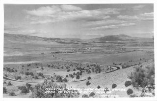 Comstock Highway Near Virginia City,  Nevada Frasher Real Photo Postcard/rppc