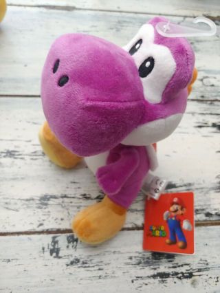 Purple Yoshi Stuffed Plush Doll 6 " Mario Bros Little Buddy Toy