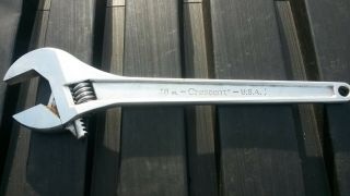 Vintage 18 " Adjustable Wrench - Crescent Tool Co.  Forged Steel - Made In Usa